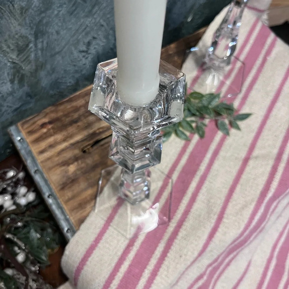 Imperial lead crystal 10” candlestick holder taper - Picture 6 of 6